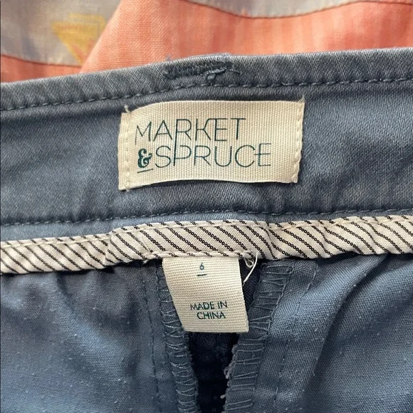 Market & Spruce Blue Skinny Pants - Picture 5 of 5